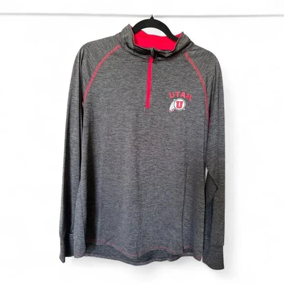 Utah Utes Quarter-Zip Pullover – Women’s Size XL - Picture 2 of 5